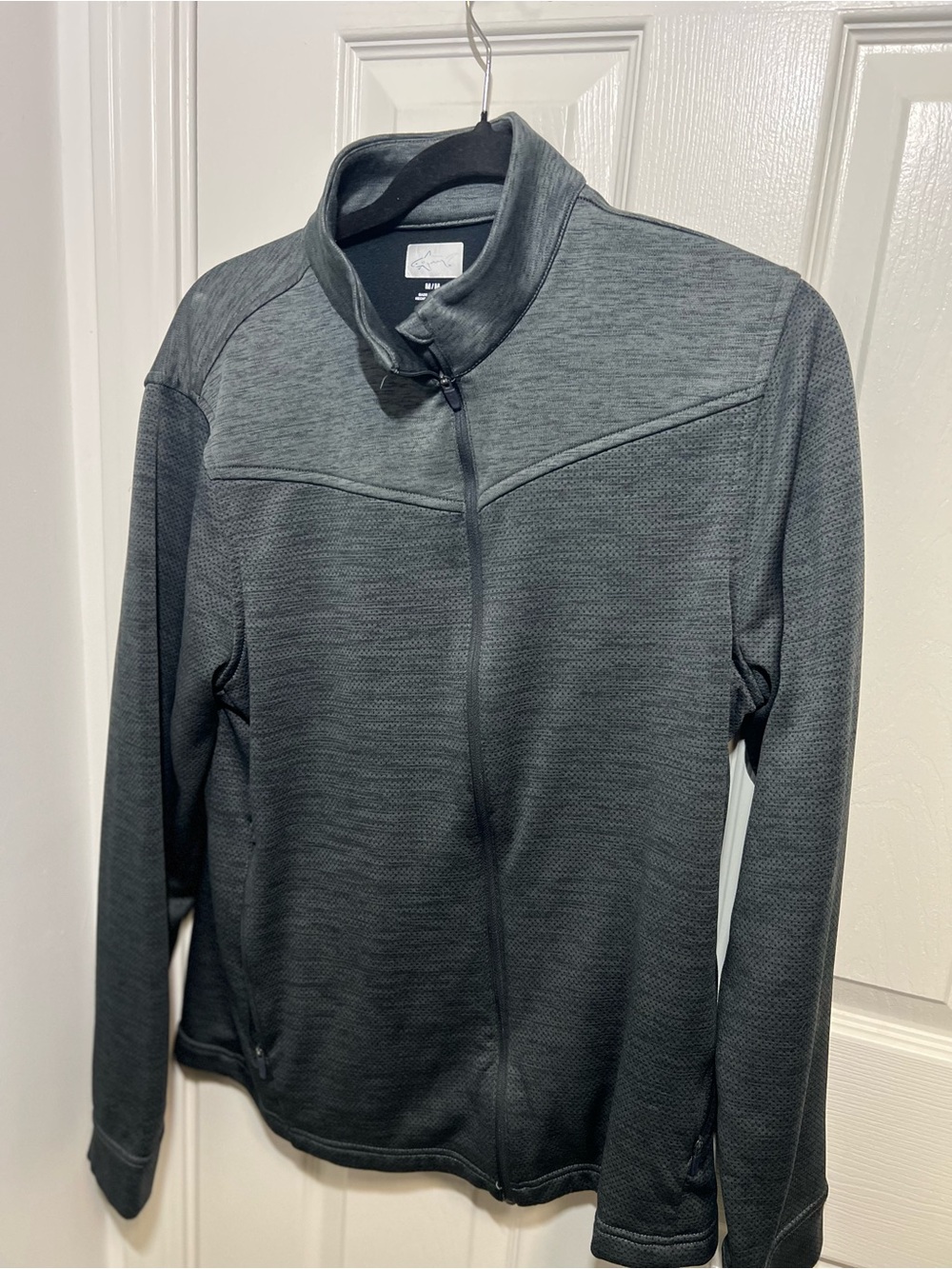 Greg Norman Collection Men's Charcoal Full-Zip Sweater Jacket